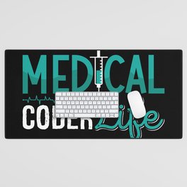 Medical Coder Life Assistant ICD Coding Programmer Desk Mat