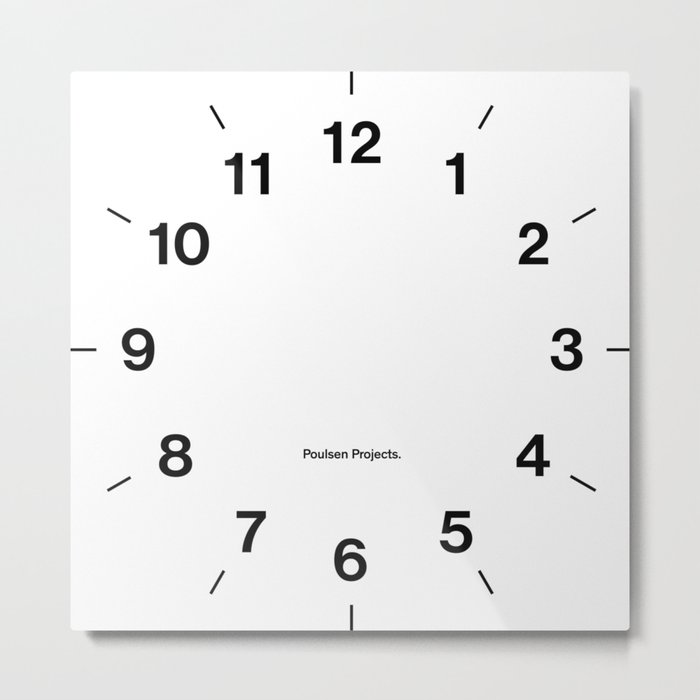 Time Clock Metal Print