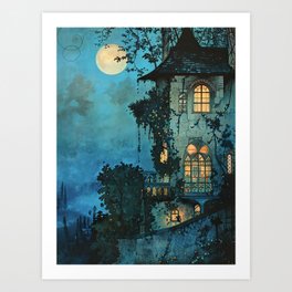 Blue House Art Print