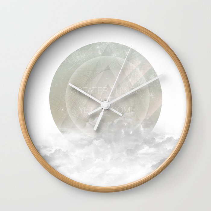 Greater Things Wall Clock