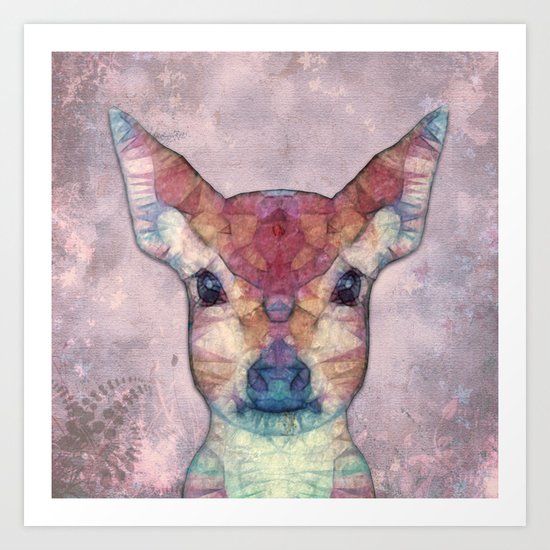 Abstract Fawn Art Print