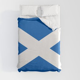 Flag of Scotland - Scottish flag Duvet Cover
