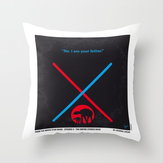 No155 My STAR Episode V The Empire Strikes Back WARS minimal movie poster Throw Pillow