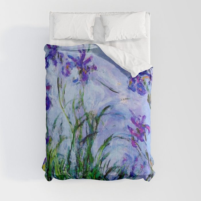 Monet "Lilac Irises" Comforter