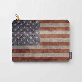 USA flag - Retro vintage Banner Carry-All Pouch | Grungy, Retro, Retrostyle, Usaflag, Flag, Americanflag, Weathered, Usa, American, Usflag 
