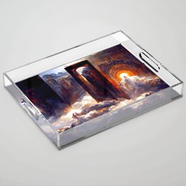 Ascending to the Gates of Heaven Acrylic Tray