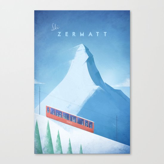 Ski Zermatt Canvas Print