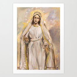 Regina Sacratissimi Rosarii Art Print