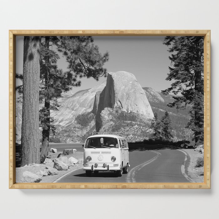 Yosemite Vanlife (Black & White) Series Serving Tray