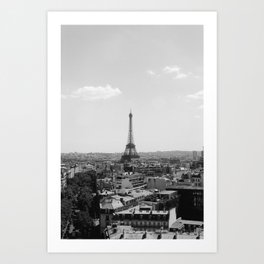 View from Arc de Triomphe Art Print