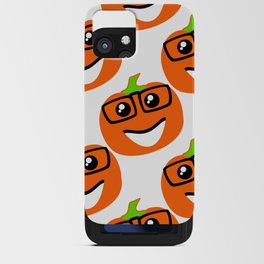 Seamless Pattern Silhouette Halloween Grimace Horror 01 iPhone Card Case