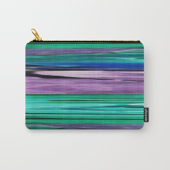 Abstract pattern . Lilac blue turquoise . Carry-All Pouch