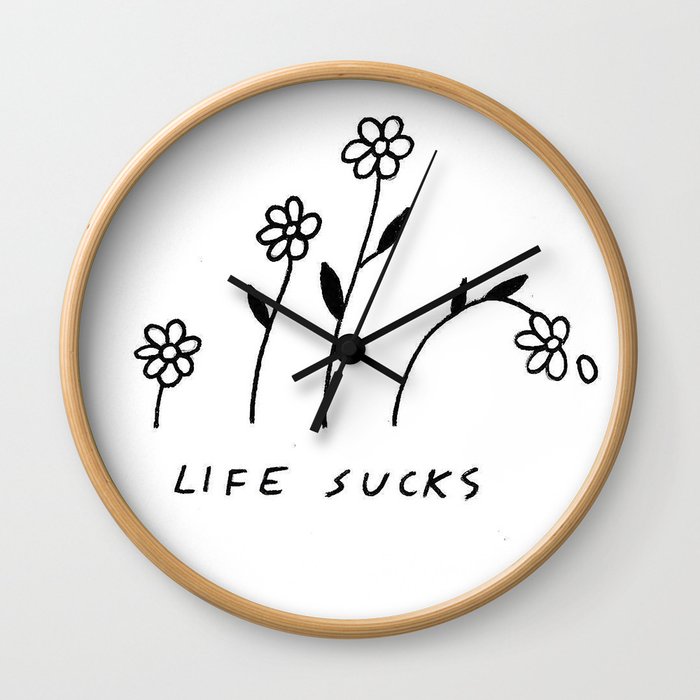 life sucks Wall Clock