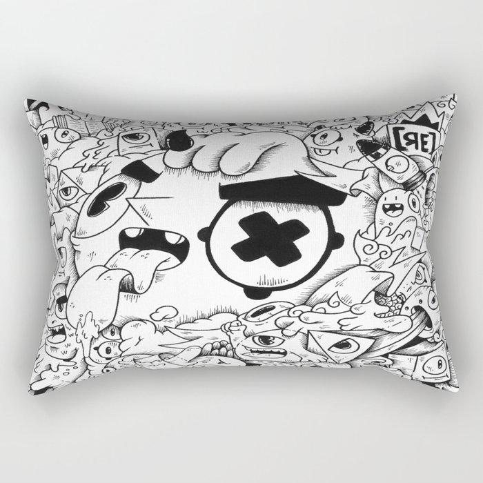 Smiley monsters Rectangular Pillow