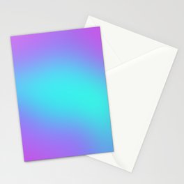 Purple and Aqua Gradient Stationery Card