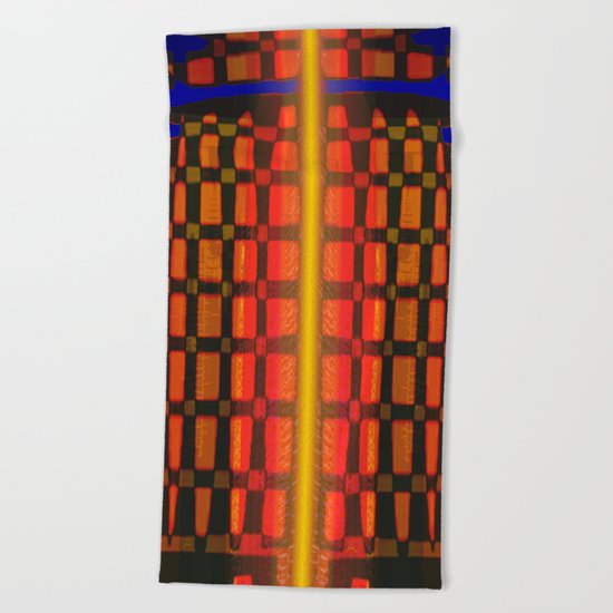 Atlante 16-06-16 / detail ROUND BUILDING Beach Towel