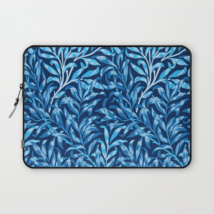 William Morris Willow Bough, Cobalt and Navy Blue Laptop Sleeve