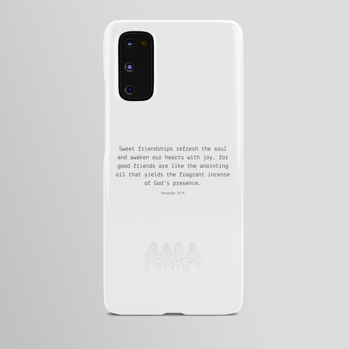Proverbs 27 9a #bibleverse #minimalism #typography Android Case