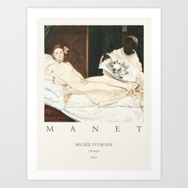 Edouard Édouard Manet Olympia 1863 Art Print Art Print
