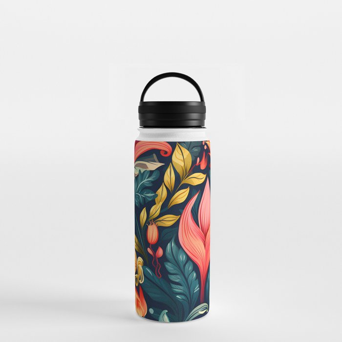 Exquisite Floral Interior Design - Embrace Nature's Beauty in Your Space Water Bottle
