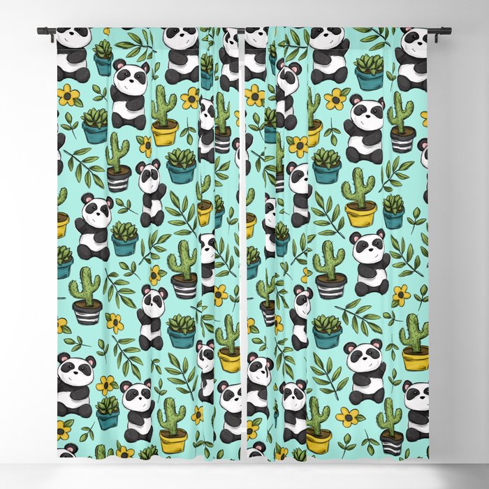 Panda Bear Print Baby Blue And, Target Forest Friends Shower Curtain