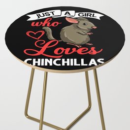 Chinchilla Animal Cute Funny Cage Bath Side Table