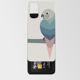 Retro Green Parrot Android Card Case