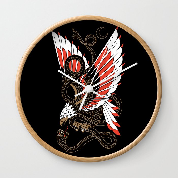 Americana - Eagle & Serpent Wall Clock
