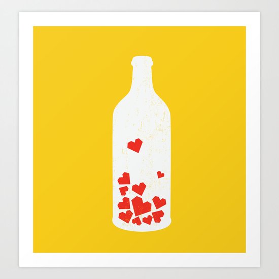 Message in a bottle Art Print