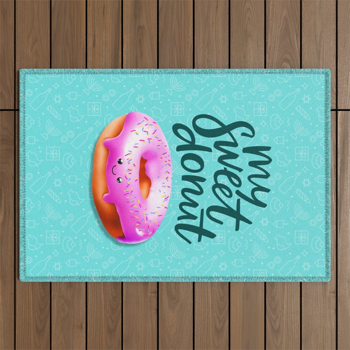 Cute donuts Outdoor Rug