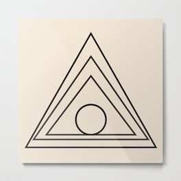 Triangle Layers Metal Print
