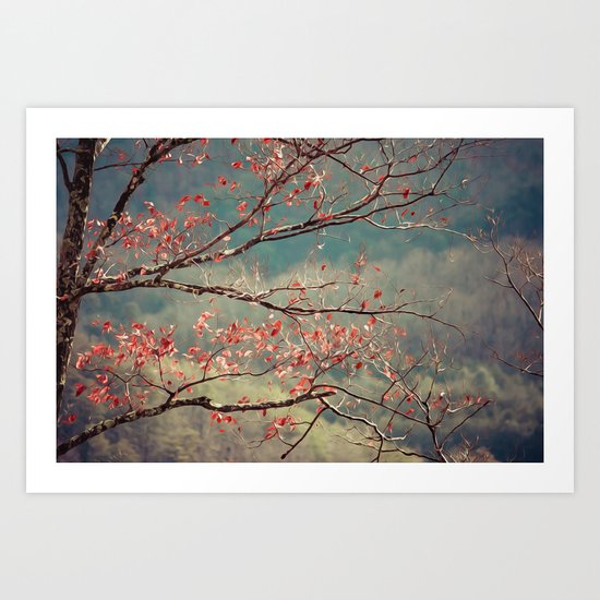 Red Tree Art Print