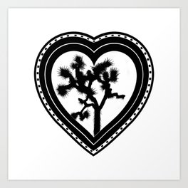 Heart of the Hi-Desert™ Joshua Tree by CREYES Art Print