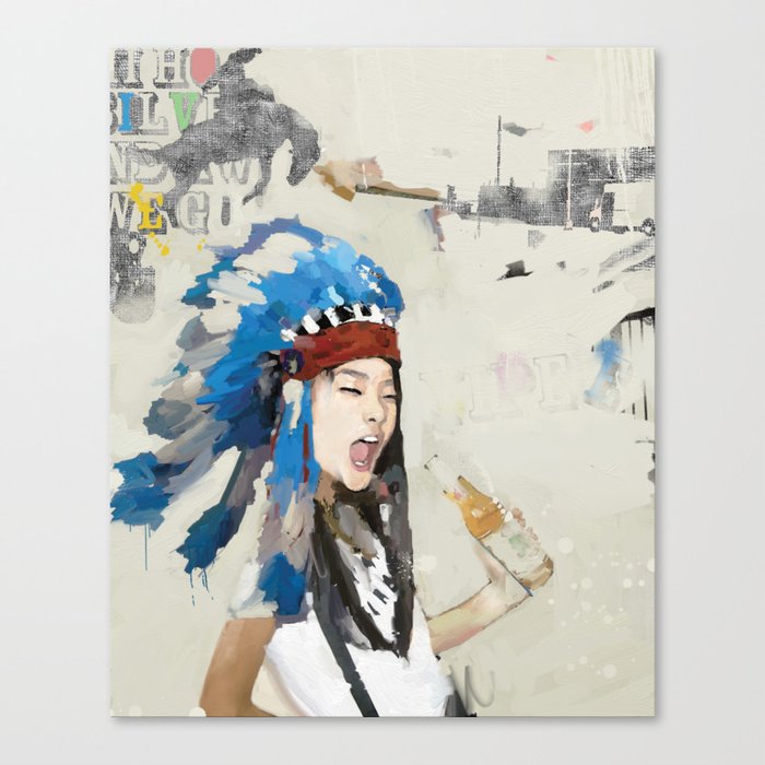 Yippee! Canvas Print