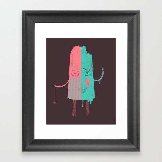 Non-Identical Twins Framed Art Print