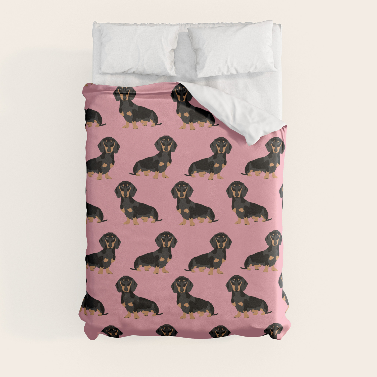 Doxie Pattern Print Dachshund Cute Pet Gifts For Dog Lover Small Dog Owner Animal Fur Baby Hot Dog Duvet Cover By Petfriendly Society6