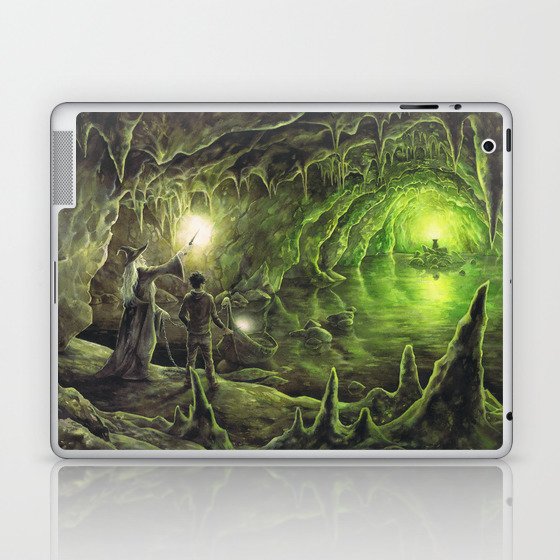 Harry and Dumbledore in the Horcrux Cave Laptop & iPad Skin