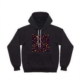 Red & Yellow Color Geometric Design Hoody