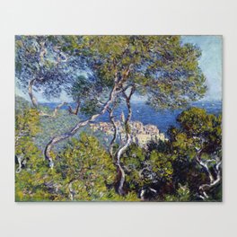 Claude Monet - Bordighera Canvas Print | Blue, Beach, Bordighera, Summer, Art, Water, Beautiful, Vintage, Travel, Gift 