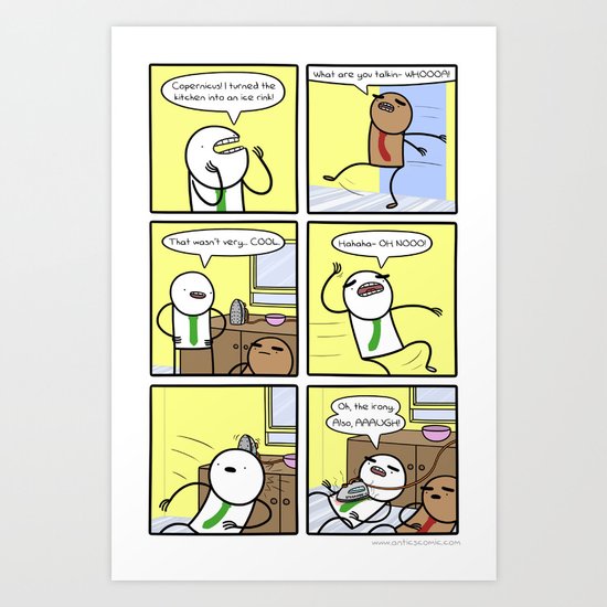 Antics #317 - kitchen nightmares Art Print