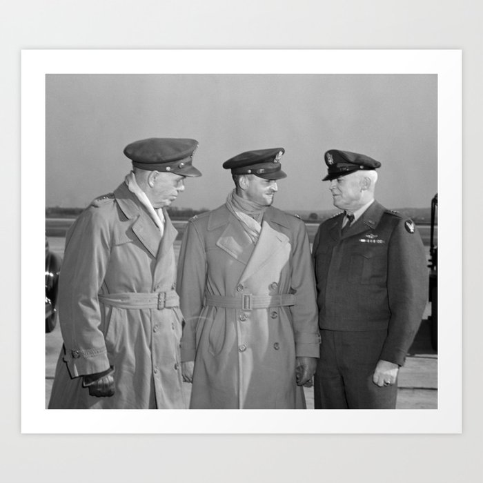 General George Marshall and General Hap Arnold - WW2 1944 Art Print
