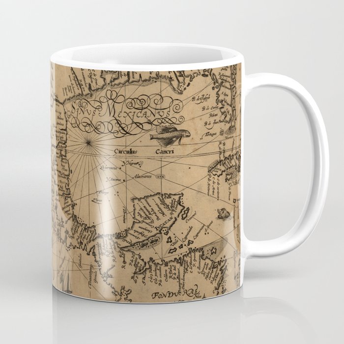 Vintage Map of Mexico (1600) Coffee Mug