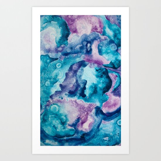blue Art Print