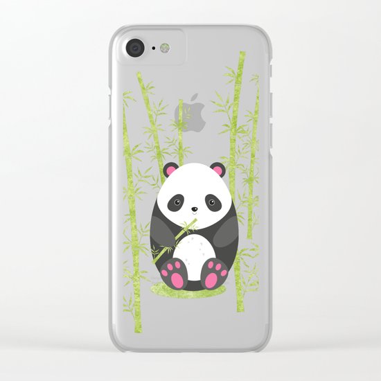 Panda Clear iPhone Case
