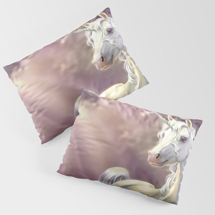Unicorn in the forest Pillow Sham by Antracit Society6