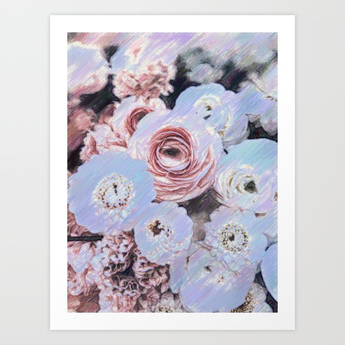 Floral bouquets  Art Print