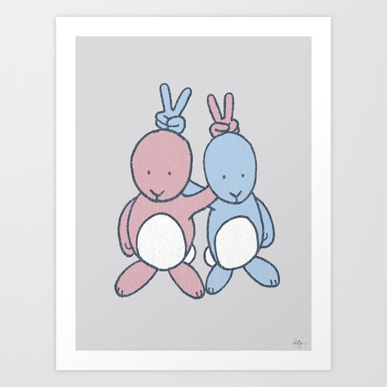 Bunny Ears Art Print