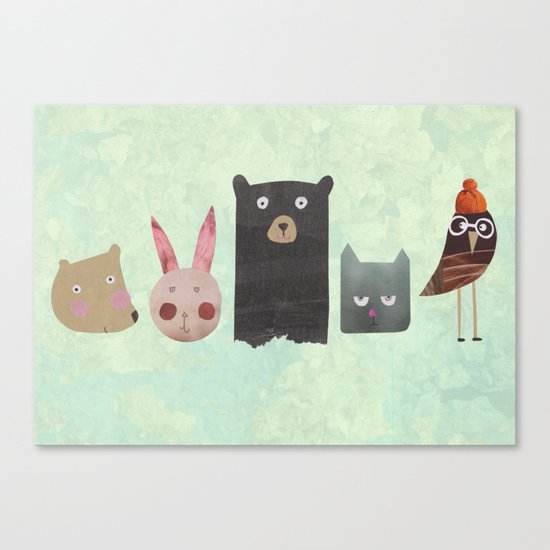 Animal love Canvas Print
