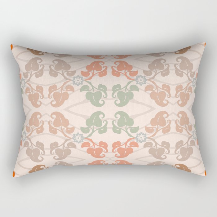 Leaves Colorful Pattern Rectangular Pillow