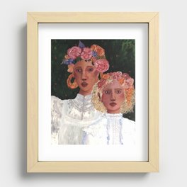 The Flower Girls Recessed Framed Print